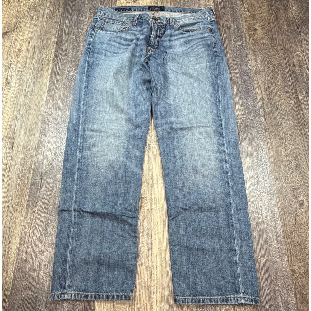 Lucky Brand 221 Original Straight Jeans Men 36x30 Blue Medium Wash Denim